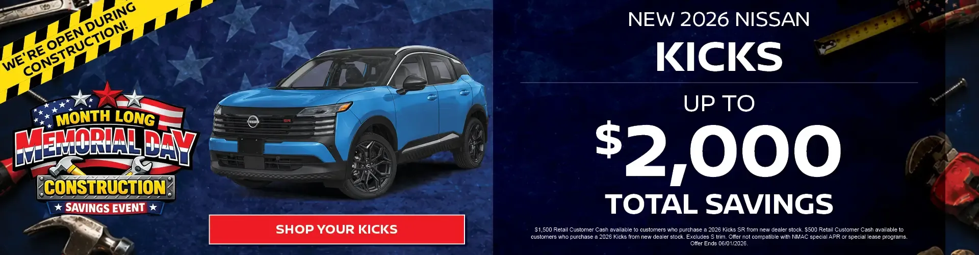 New 2026 Nissan Kicks Special